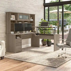 Bureau d'ordinateur à domicile avec tiroirs