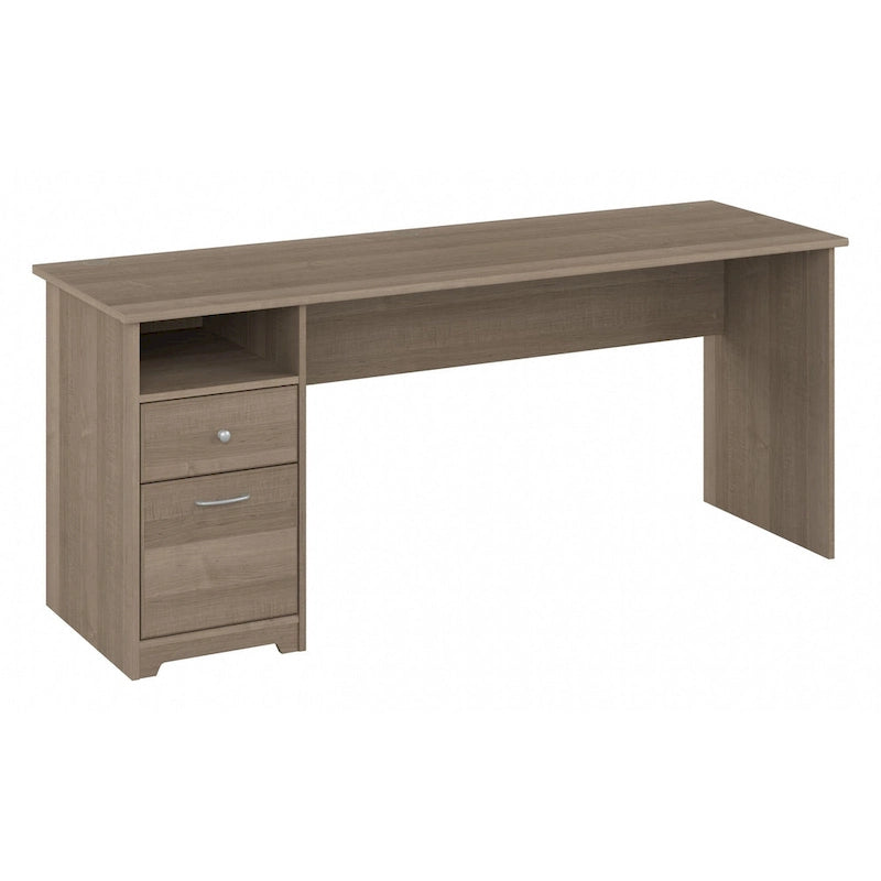 Home office computer desk with drawers