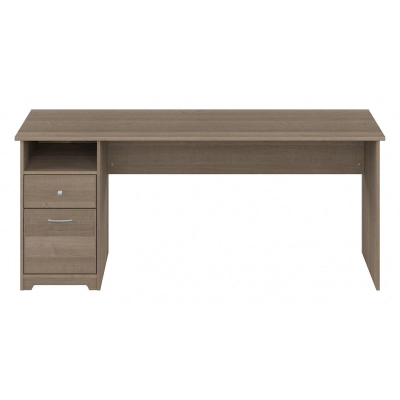 Home office computer desk with drawers