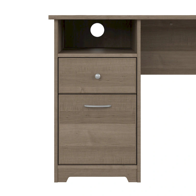 Home office computer desk with drawers