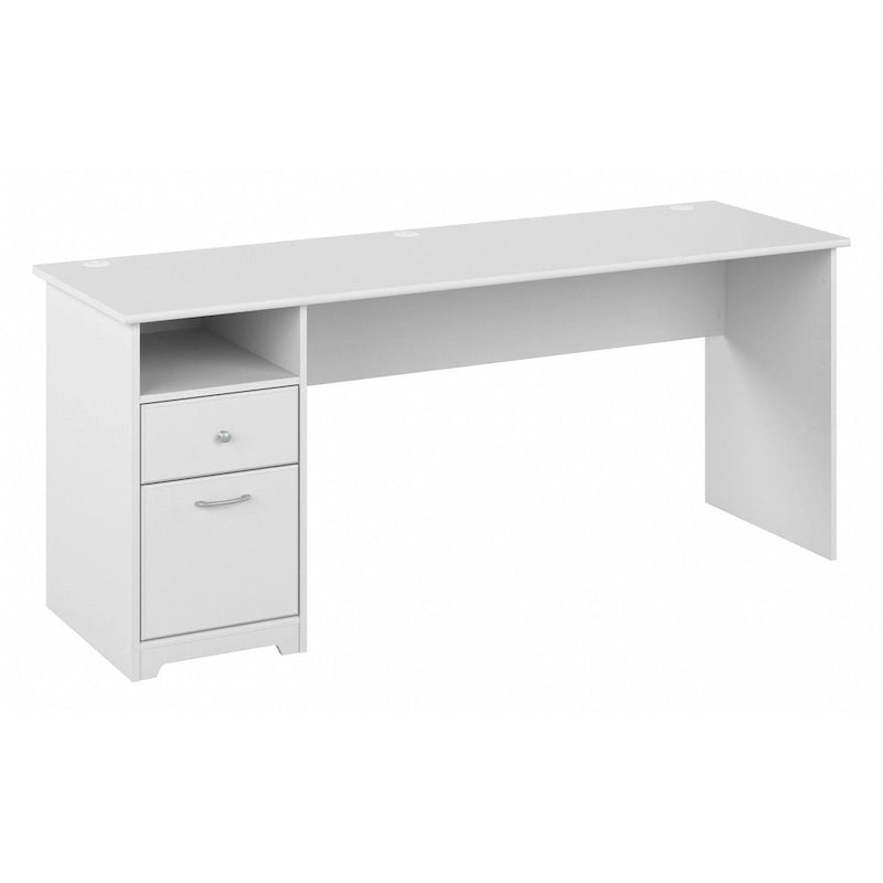 Home office computer desk with drawers