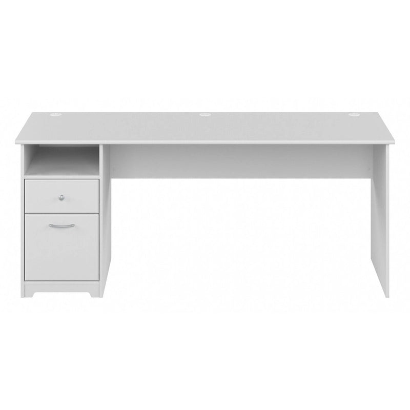 Home office computer desk with drawers