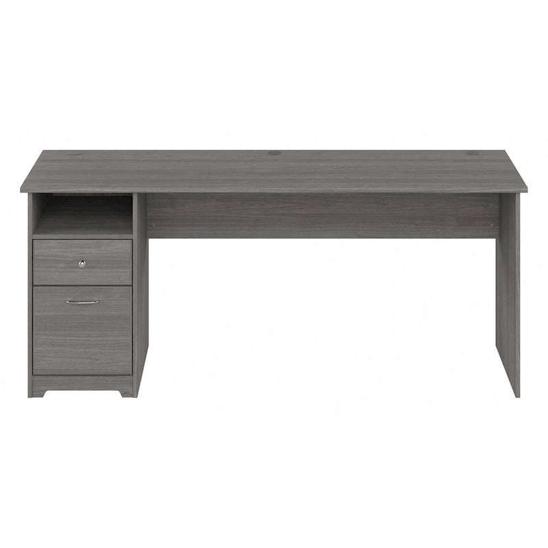 Home office computer desk with drawers