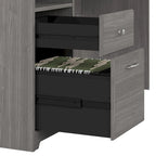 Bureau d'ordinateur à domicile avec tiroirs