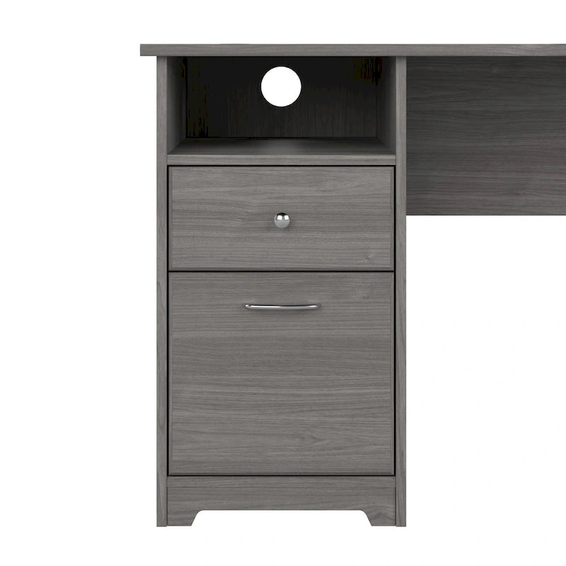 Home office computer desk with drawers