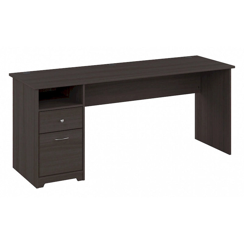 Home office computer desk with drawers