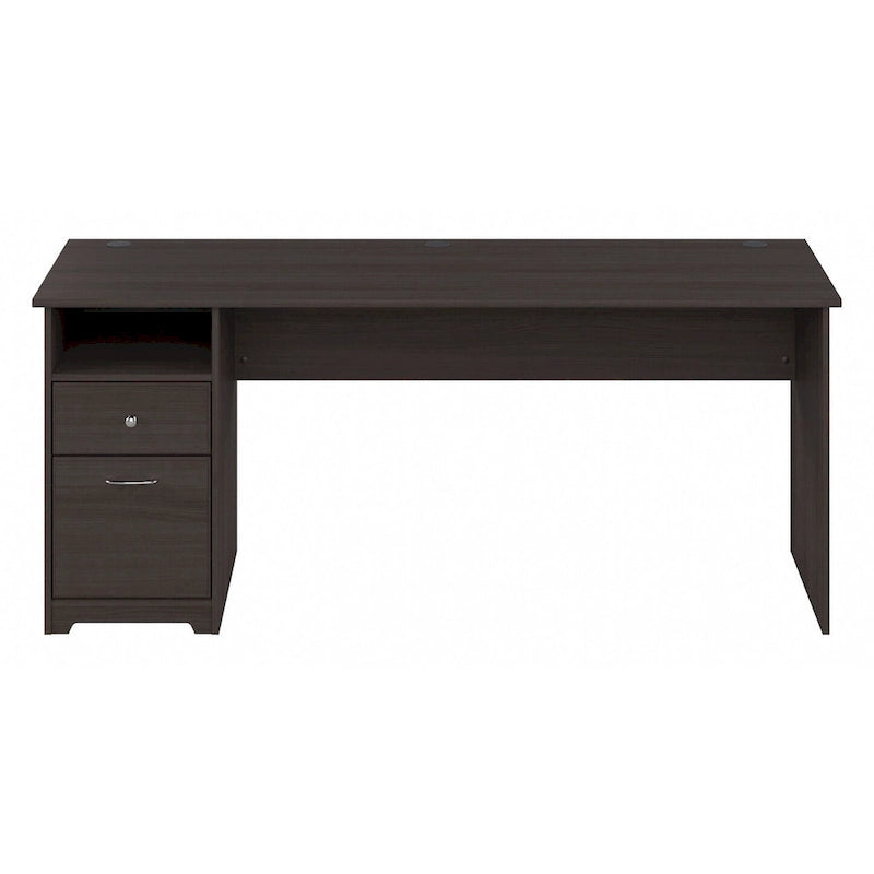 Home office computer desk with drawers