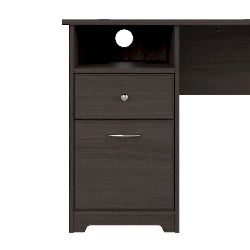 Home office computer desk with drawers
