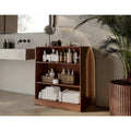 100% Solid Wood 32 Bathroom Cabinet with Adjustable Shelves