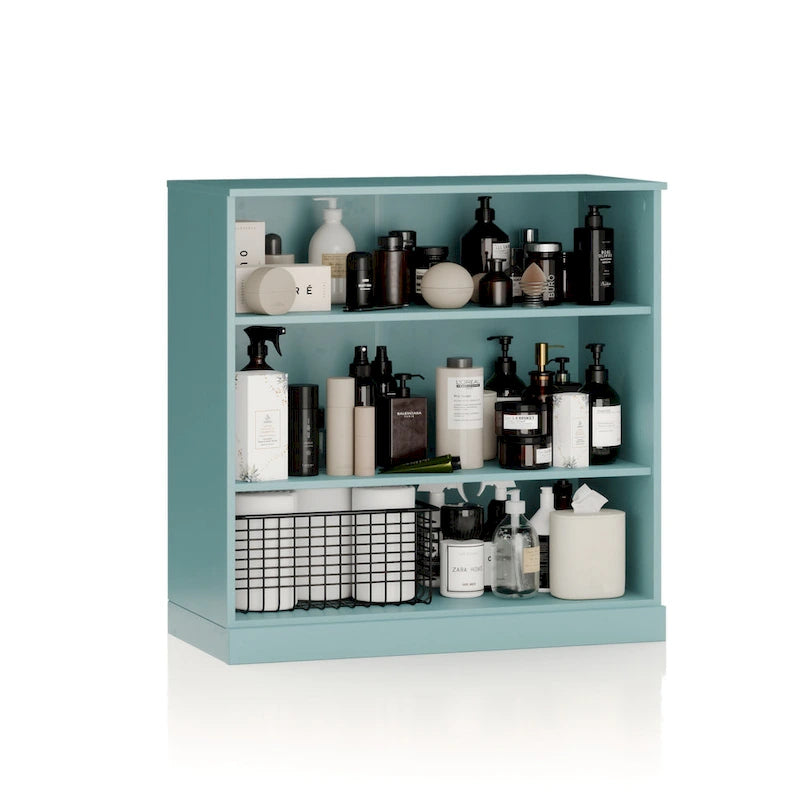 100% Solid Wood 32 Bathroom Cabinet with Adjustable Shelves
