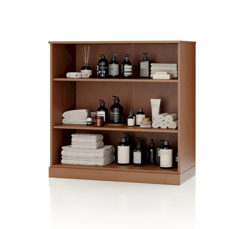 100% Solid Wood 32 Bathroom Cabinet with Adjustable Shelves