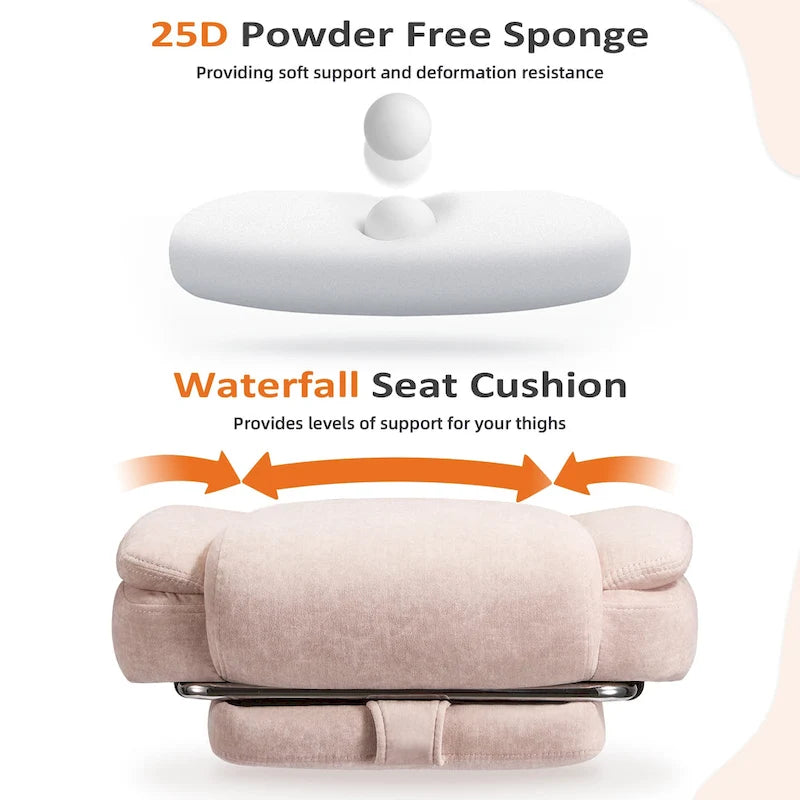 Heated Massage Office Chair with Footrest, Ergonomic Reclining Desk Chair with Lumbar Support and Adjustable Height.