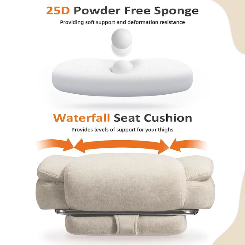 Heated Massage Office Chair with Footrest, Ergonomic Reclining Desk Chair with Lumbar Support and Adjustable Height.