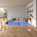 Table de tennis de table taille moyenne 6 pieds, pliable et portable, avec filet, pour jeux intérieurs et extérieurs