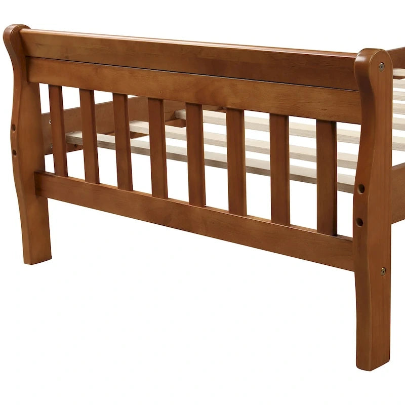 Wood Platform Bed Twin Bed Frame Panel Bed Mattress Foundation