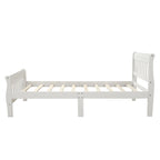 Lit plateforme en bois - Cadre de lit simple - Sommier à lattes
