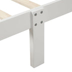 Lit plateforme en bois - Cadre de lit simple - Sommier à lattes