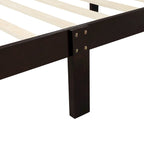 Lit plateforme en bois - Cadre de lit simple - Sommier à lattes
