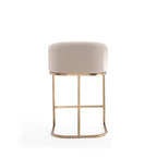 Tabouret de bar en acier inoxydable et titane de 36 pouces