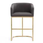 Tabouret de bar en acier inoxydable et titane de 36 pouces