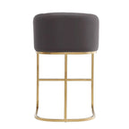 Tabouret de bar en acier inoxydable et titane de 36 pouces