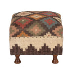 Tabouret capitonné fait main