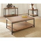 Console en bois et métal de style industriel