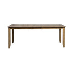 Table rectangulaire ancienne en bois couleur miel