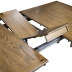 Table rectangulaire ancienne en bois couleur miel