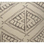 Pouf fait main géométrique rustique de style ferme