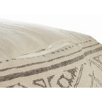 Pouf fait main géométrique rustique de style ferme