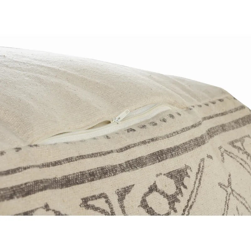 Handmade Geometric Rustic Farmhouse Pouf
