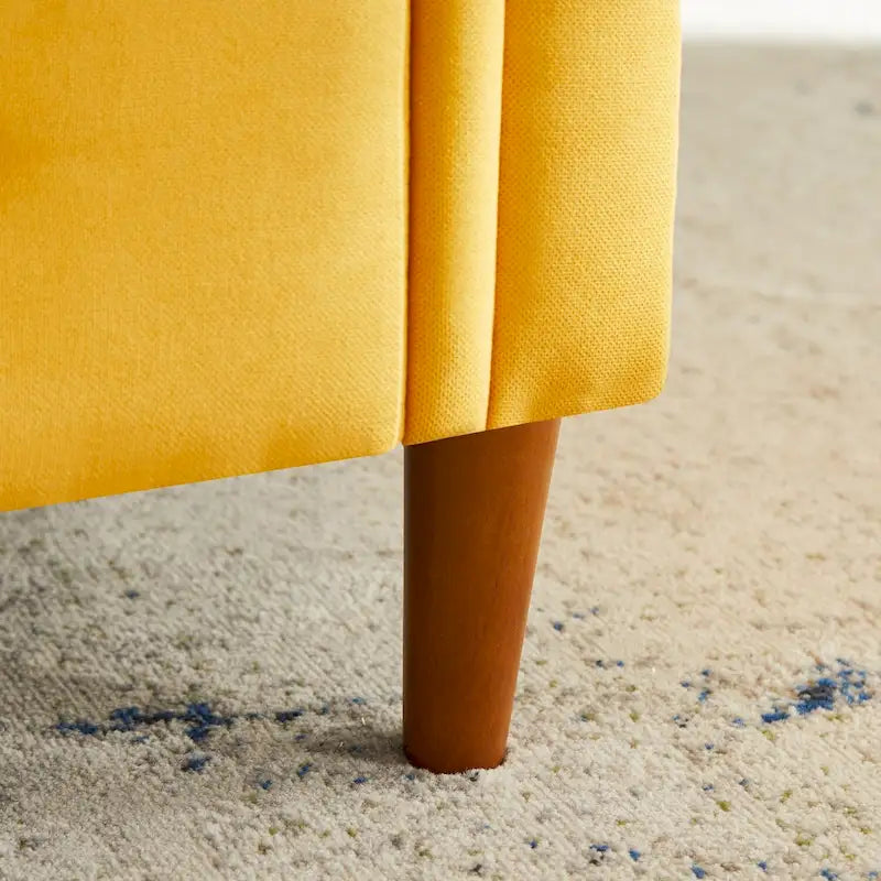 Storage Bench for Bedroom End of Bed Rolled Armed Linen Fabric Ottoman Couch Long Bench