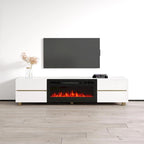 Meuble TV avec cheminée