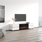 Meuble TV avec cheminée