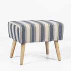 Tabouret repose-pieds ottoman avec pieds en bois