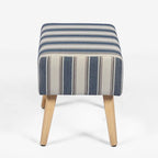 Tabouret repose-pieds ottoman avec pieds en bois