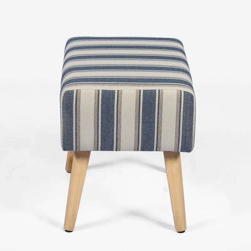 Ottoman Foot Rest Stool with Wood Legs