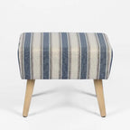 Tabouret repose-pieds ottoman avec pieds en bois