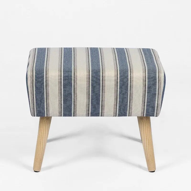 Ottoman Foot Rest Stool with Wood Legs
