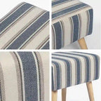 Tabouret repose-pieds ottoman avec pieds en bois