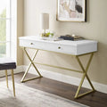 Double drawer folding table