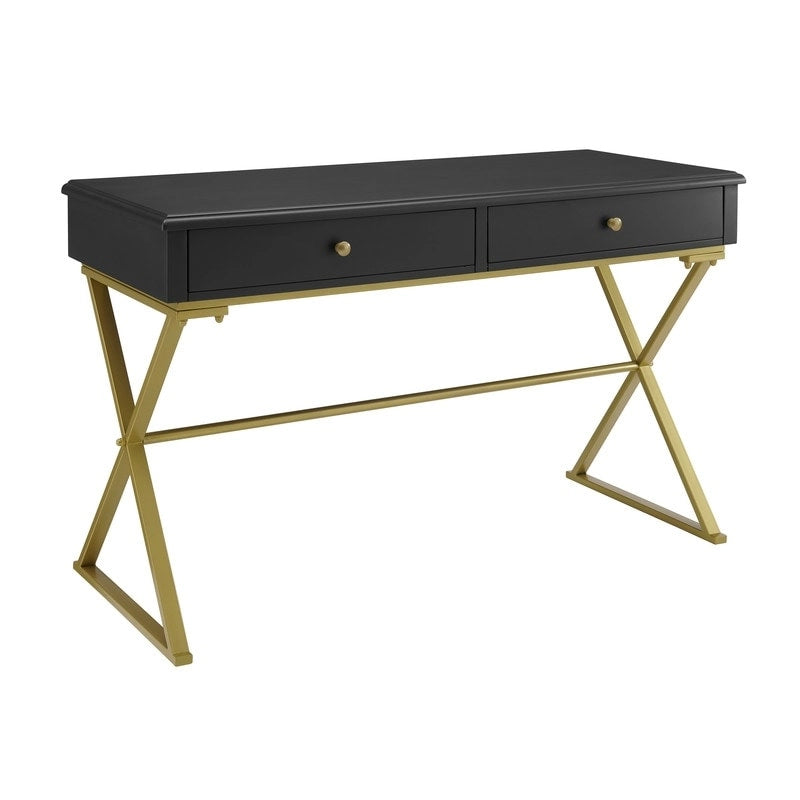 Double drawer folding table