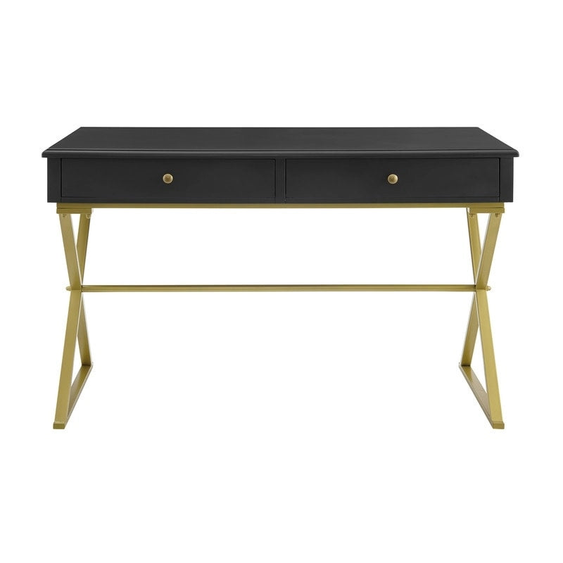 Double drawer folding table