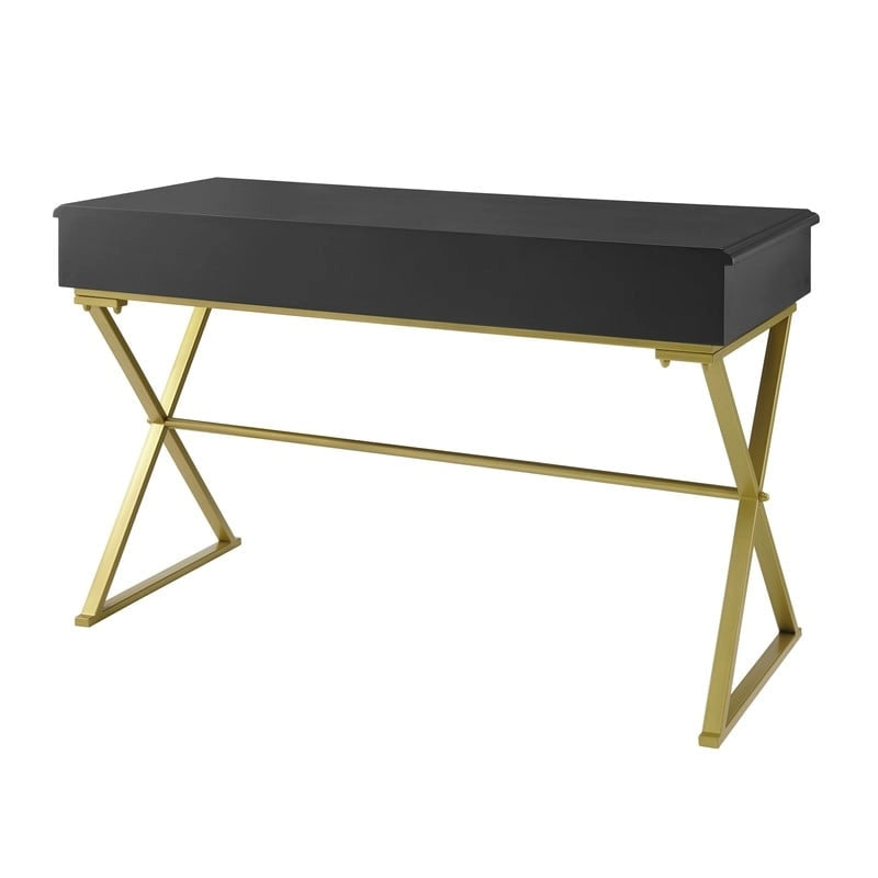 Double drawer folding table