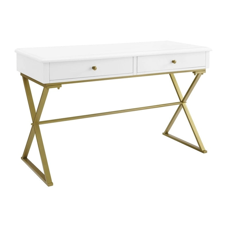 Double drawer folding table