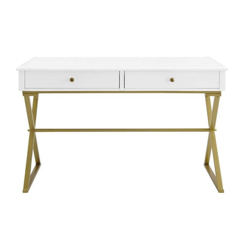 Double drawer folding table