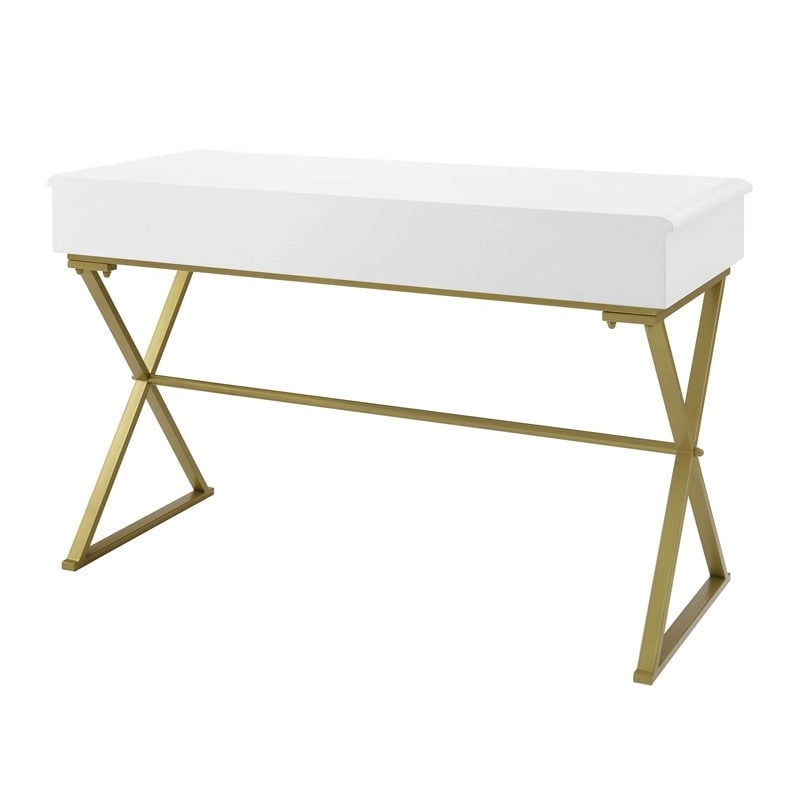Double drawer folding table