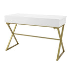 Table pliante à double tiroir