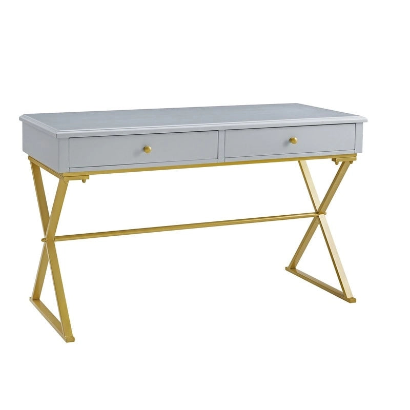 Double drawer folding table
